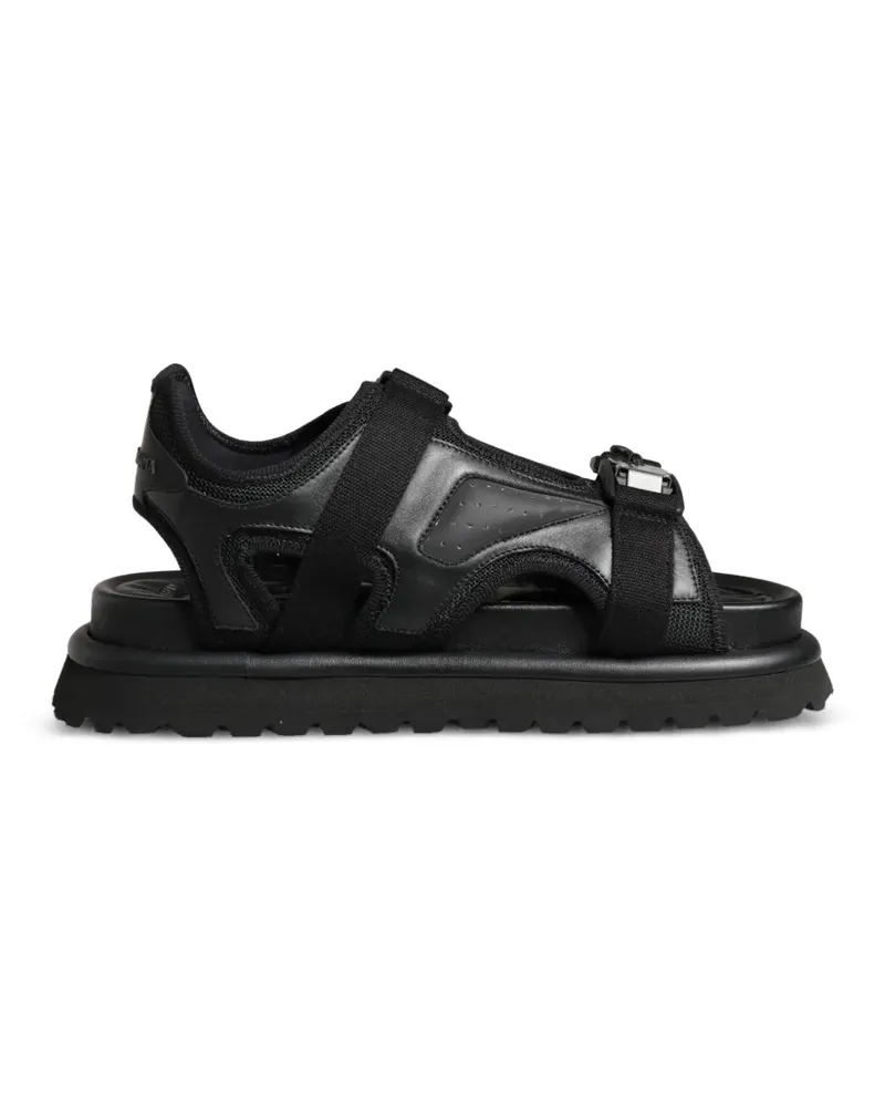 Dolce & Gabbana logo-detailed chunky sandals - Schwarz Schwarz