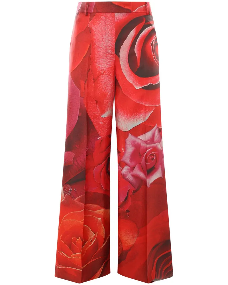Roberto Cavalli Hose aus Seide - Rot Rot