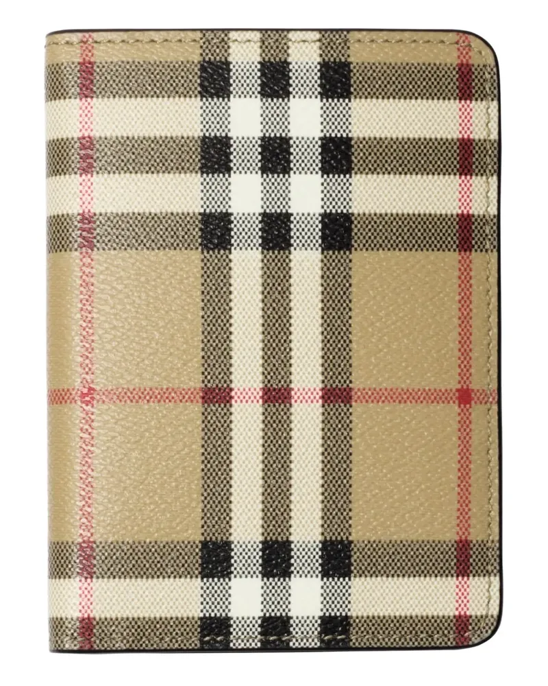 Burberry Kariertes Pass-Etui - Nude Nude