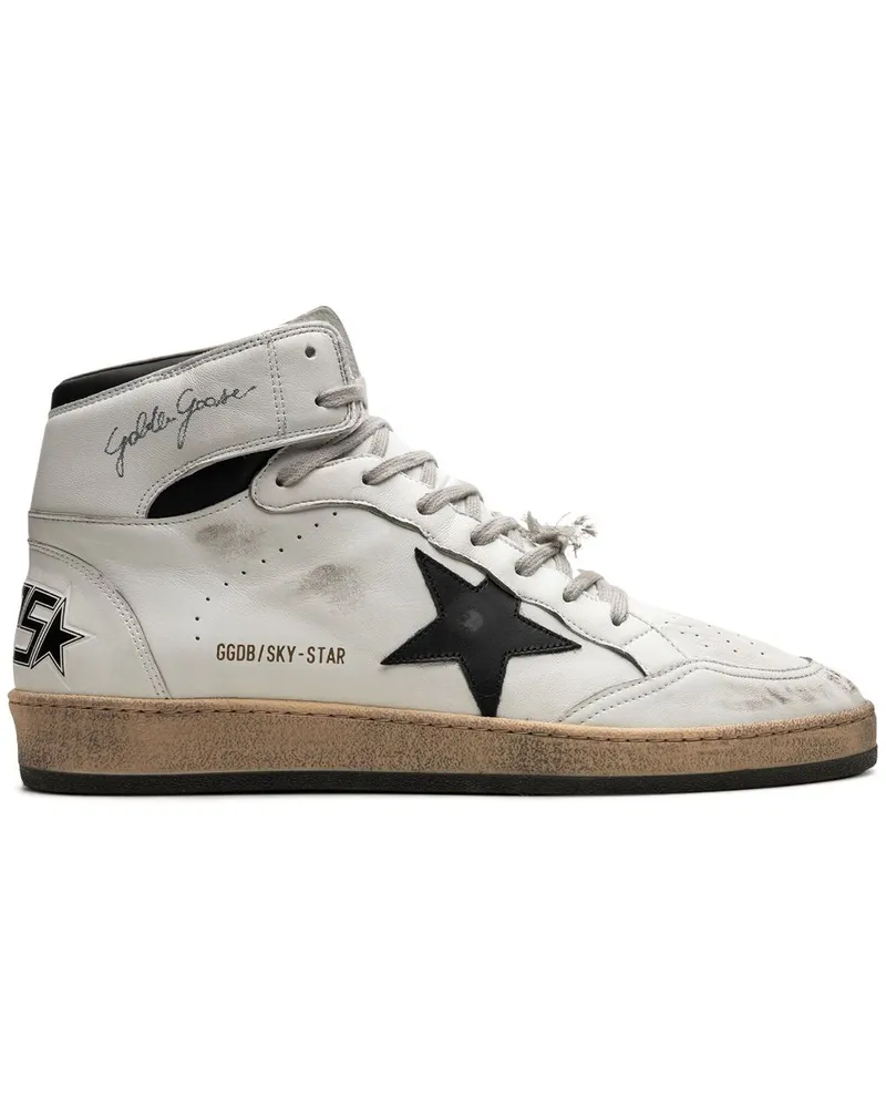 Golden Goose Sky-Star Multi-Color High-Top-Sneakers - Weiß Weiß