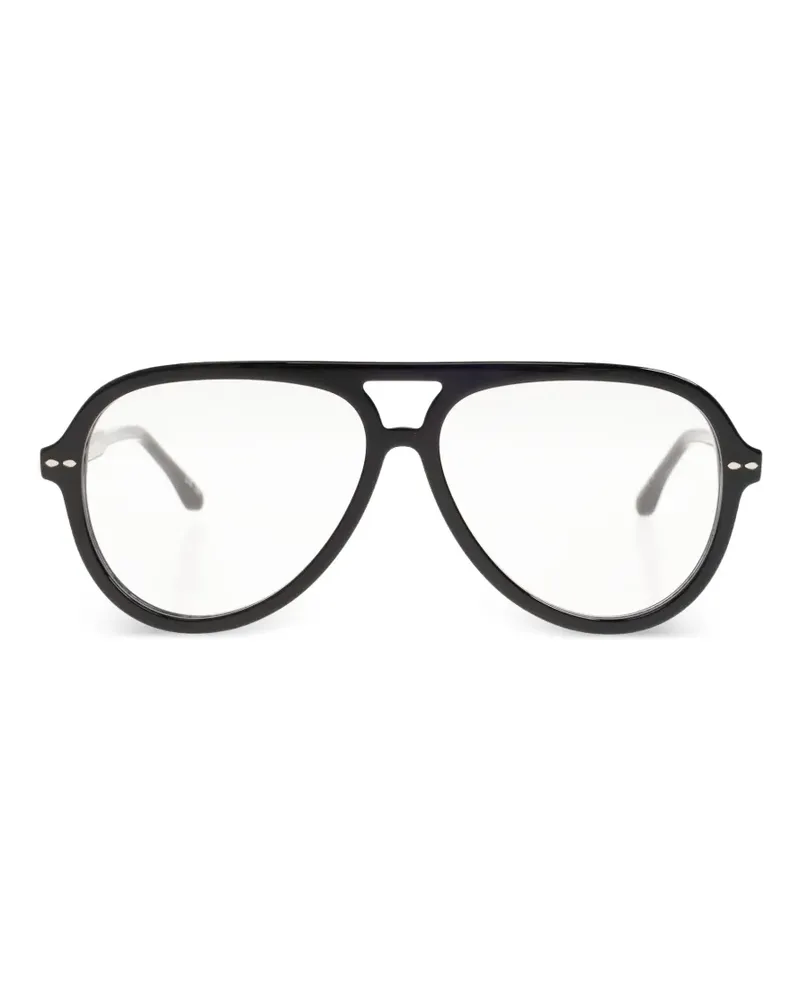 Isabel Marant Brille mit Pilotengestell - Schwarz Schwarz