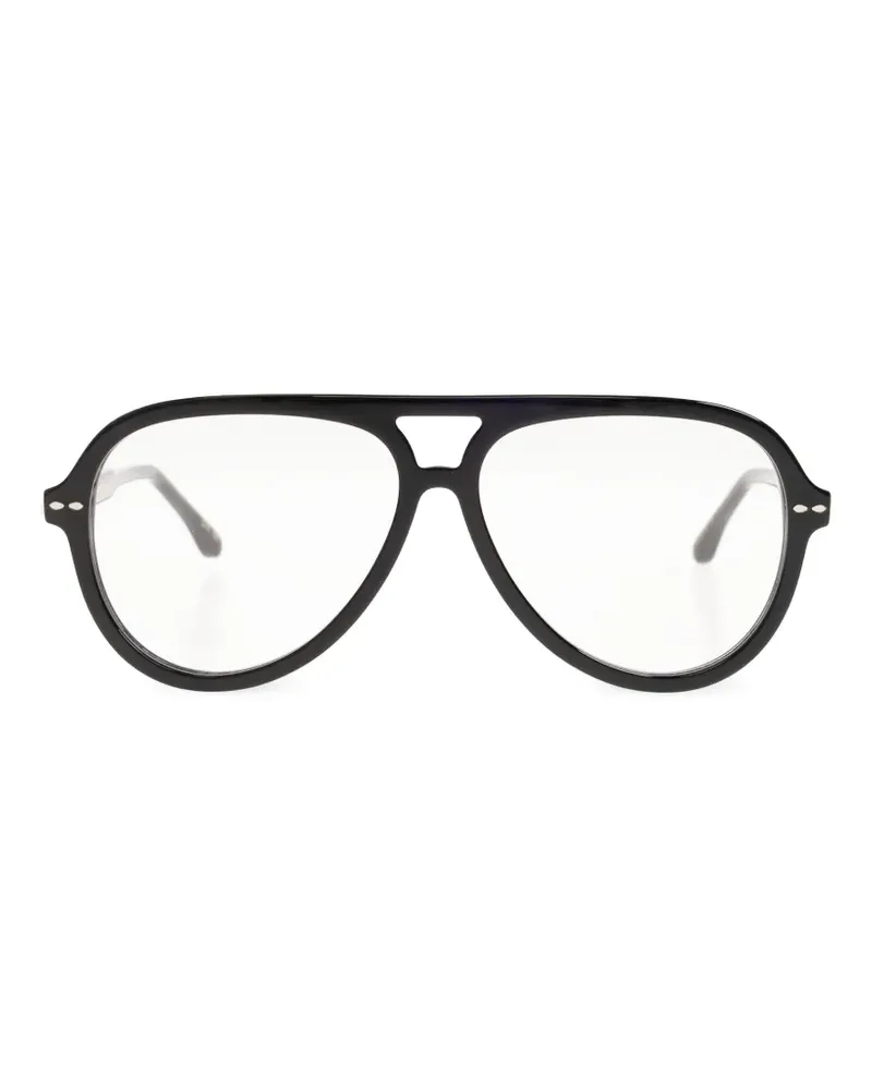 Isabel Marant navigator-frame glasses - Schwarz Schwarz