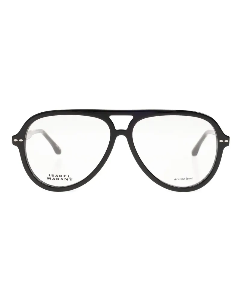 Isabel Marant navigator-frame glasses - Schwarz Schwarz