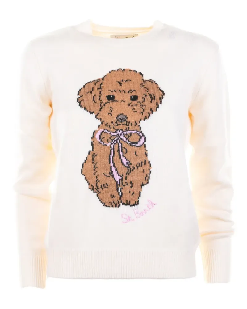 MC2 Saint Barth dog crew neck knitwear - Nude Nude