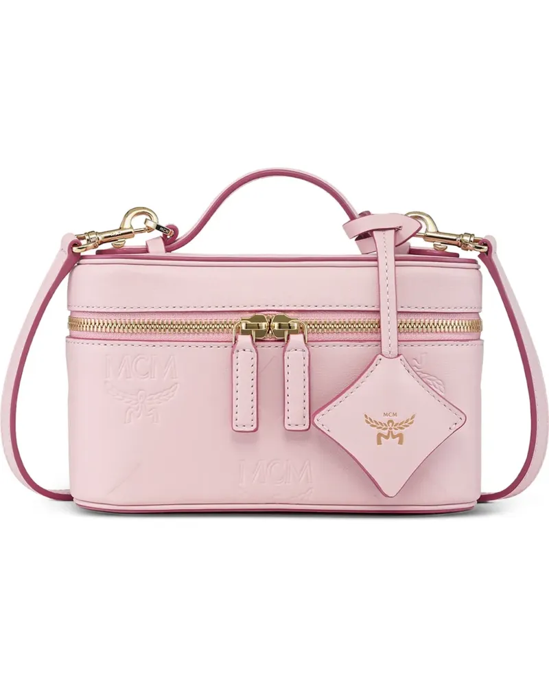 MCM Aren Maxi Monogram leather vanity case - Rosa Rosa