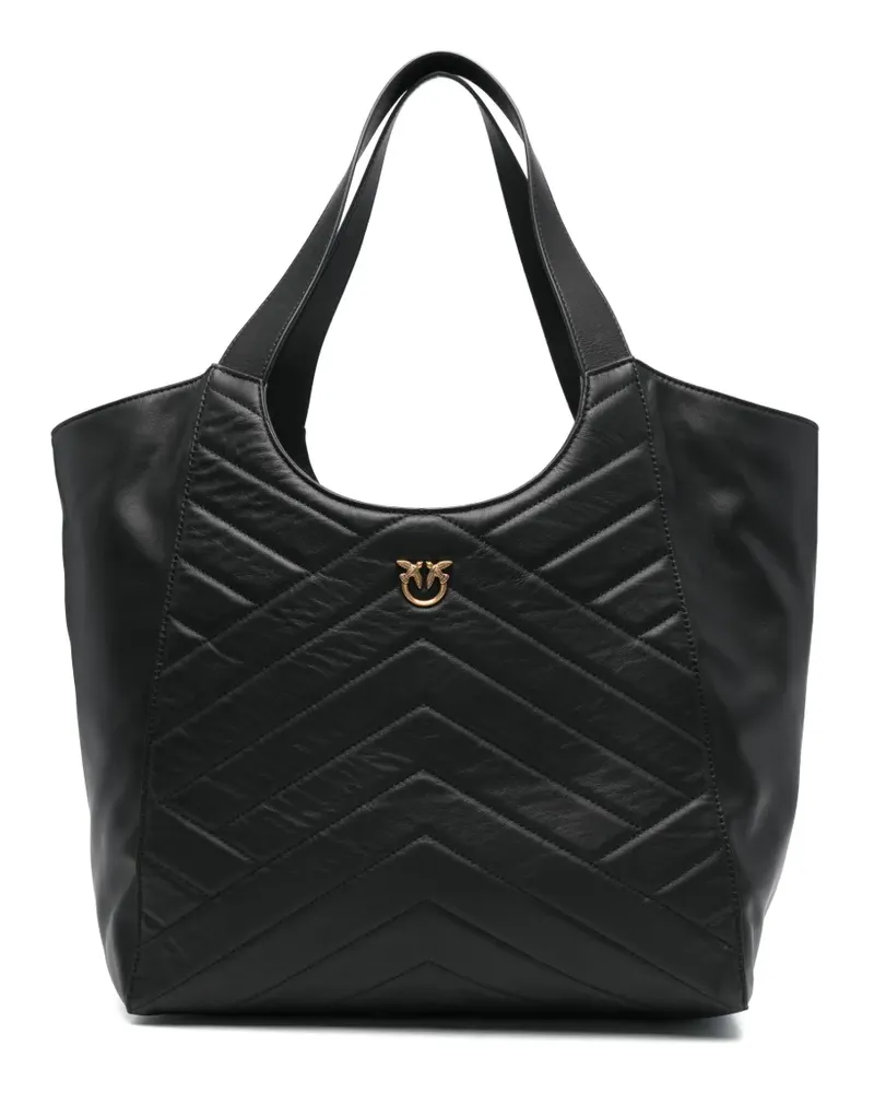 Pinko Gesteppte Handtasche - Schwarz Schwarz