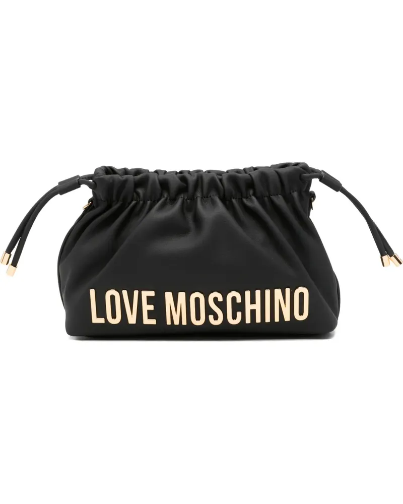 Moschino drawstring clutch bag - Schwarz Schwarz