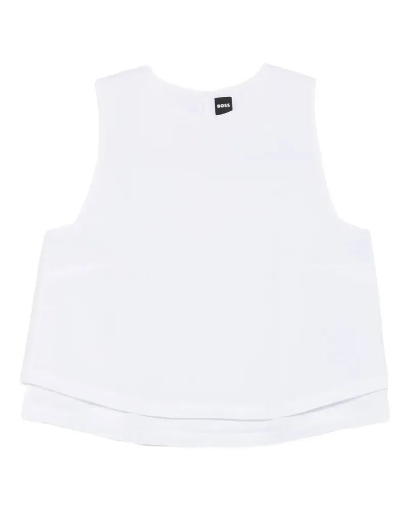 HUGO BOSS layered sleeveless top - Weiß Weiß