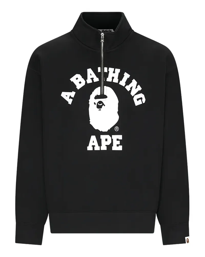 BAPE College logo-print sweater - Schwarz Schwarz