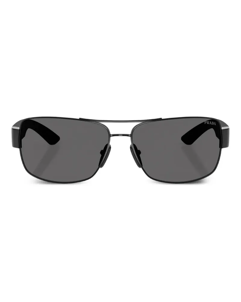 Prada rectangle-frame sunglasses - Schwarz Schwarz