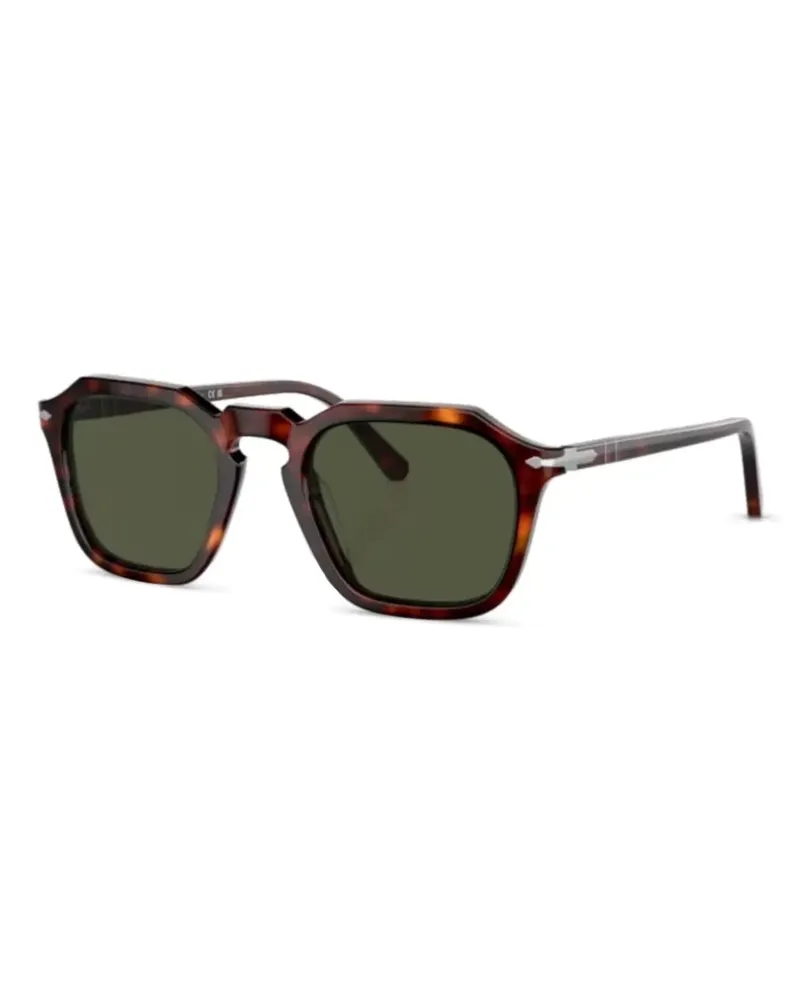 Persol Sonnenbrille mit geometrischem Gestell - Braun Braun