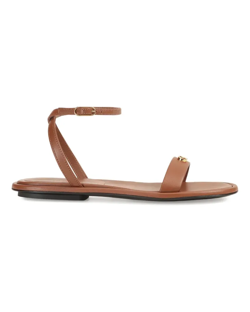 Sergio Rossi Surge Sandalen mit Logo-Riemen - Braun Braun