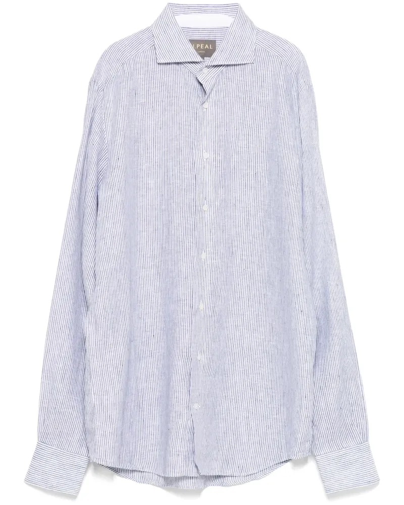 N.Peal Cannes Hemd aus Leinen - Blau Blau