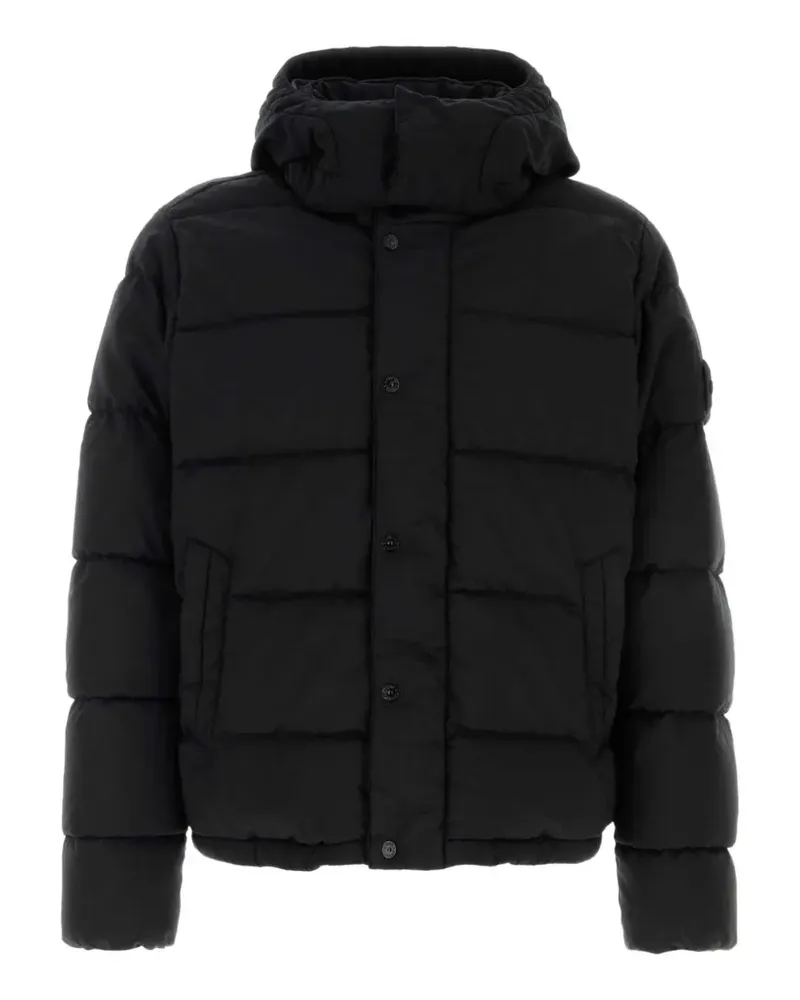 Stone Island 4100063 Ripstop-TC_S.I. Ghost hooded jacket - Schwarz Schwarz