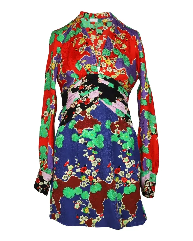 RIXO Alanna japanese silk dress - Rot Rot