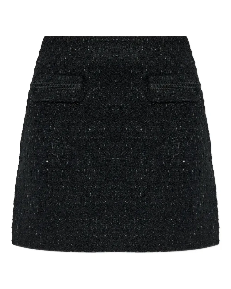 Gestuz Gzkeiko Minirock aus Tweed - Schwarz Schwarz