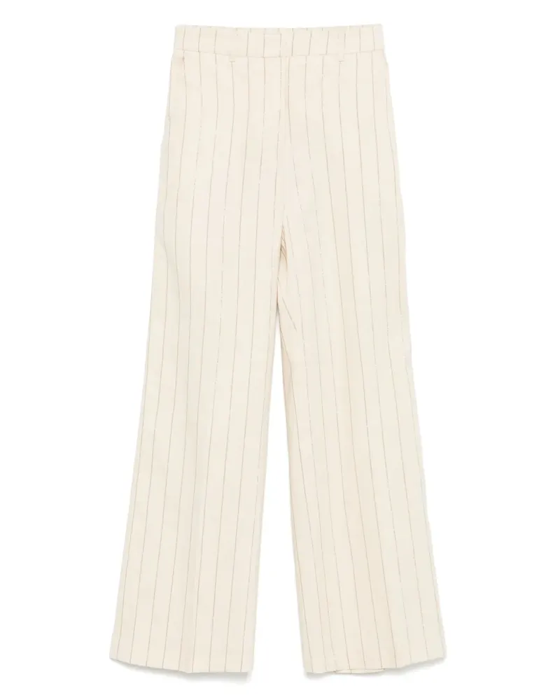 Seventy Gestreifte Hose - Nude Nude
