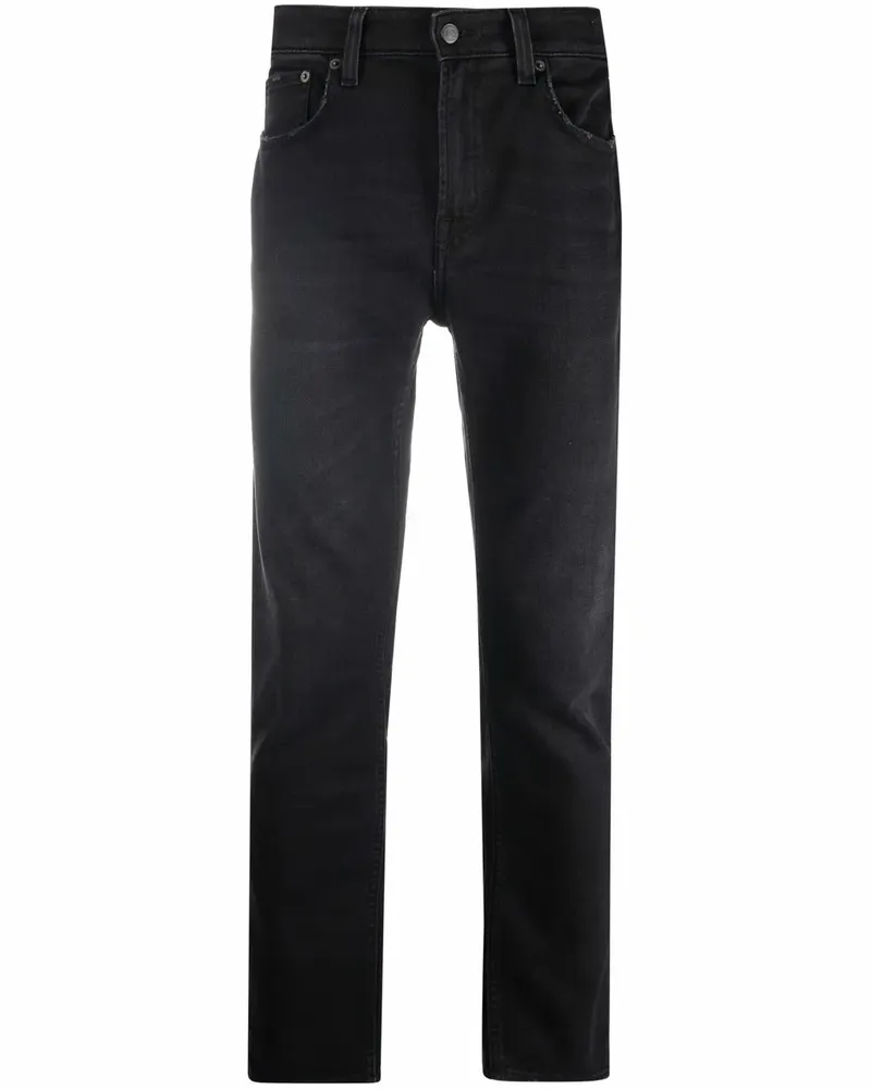 Department 5 Ausgeblichene Skinny-Jeans - Schwarz Schwarz