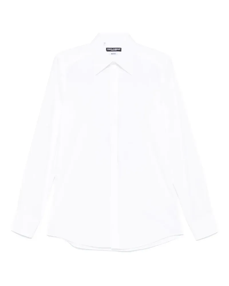 Dolce & Gabbana Popeline-Hemd - Weiß Weiß