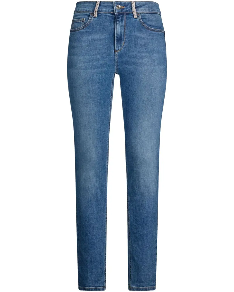 Liu Jo Skinny-Jeans mit Strass - Blau Blau
