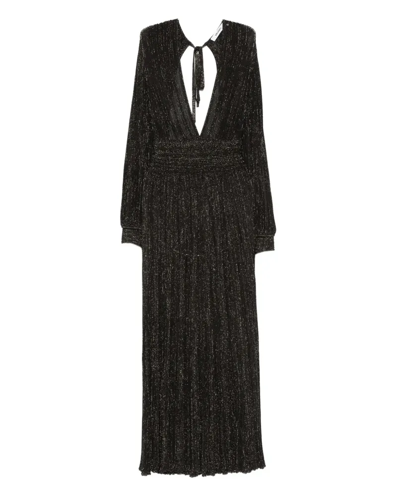 Antonino Valenti Maxikleid mit V-Ausschnitt - Schwarz Schwarz