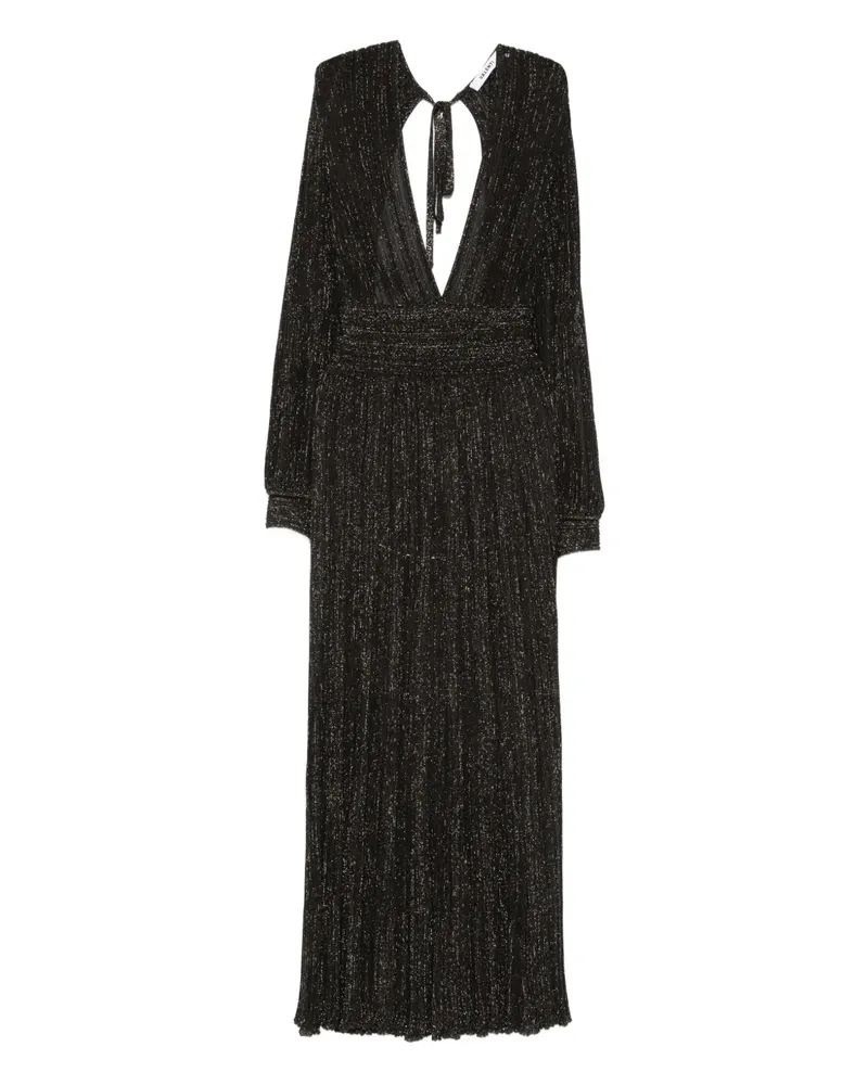 Antonino Valenti Maxikleid mit V-Ausschnitt - Schwarz Schwarz