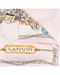 Lanvin Seidenschal mit Illustration-Print Rosa