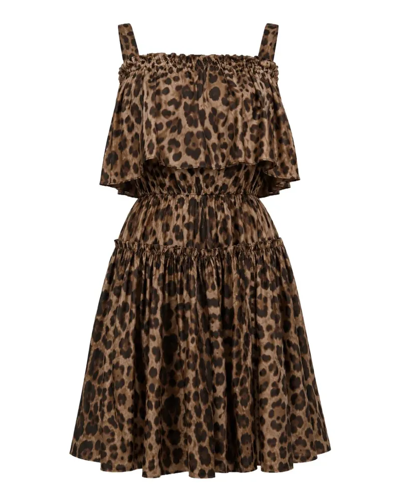Dolce & Gabbana Kleid mit Leopardenprint - Nude Nude