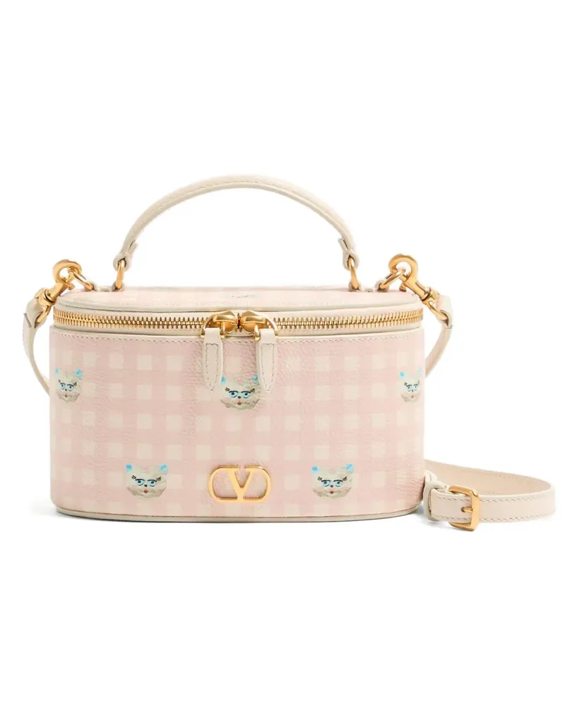 Valentino Garavani mini Vlogo Signature tote bag - Rosa Rosa