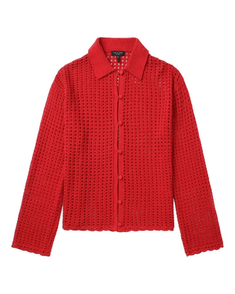 Rag & Bone Gehäkelter Cardigan - Rot Rot