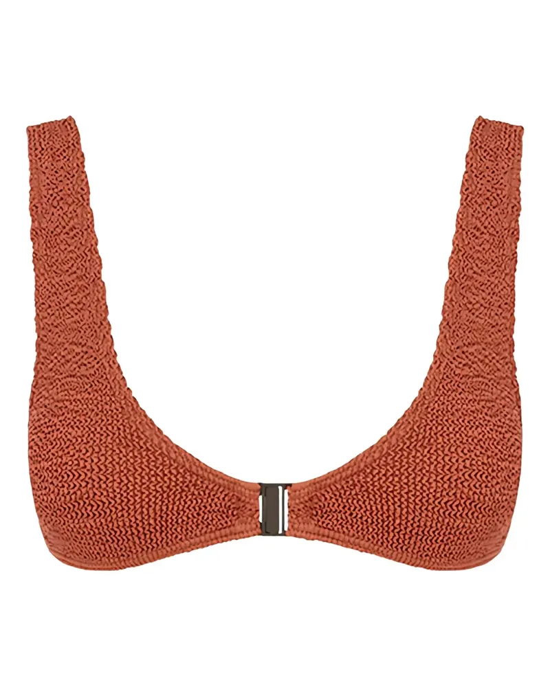 bond-eye Cropped-Bikinioberteil mit Spangen - Braun Braun