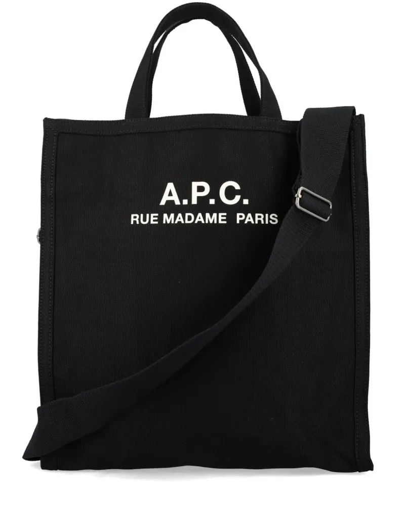 A.P.C. Récupération Tote Bag - Schwarz Schwarz