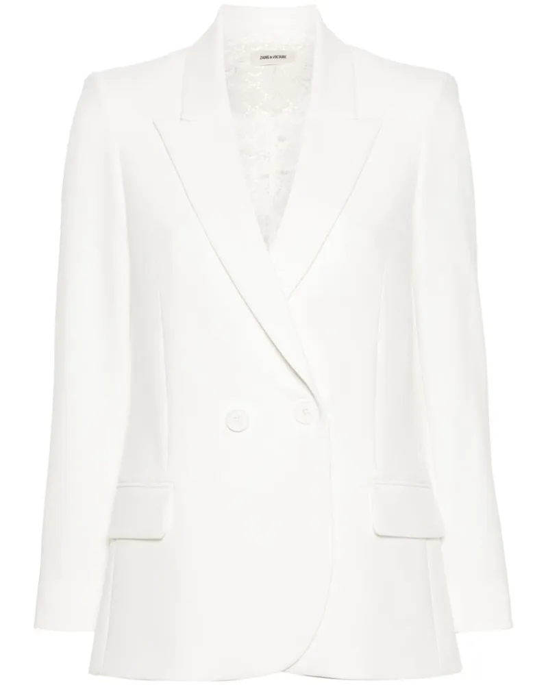 Zadig & Voltaire Visit Blazer mit Kristallen - Weiß Weiß