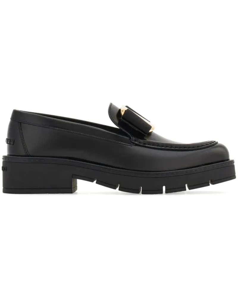 Ferragamo Loafer mit Vara-Schleife - Schwarz Schwarz