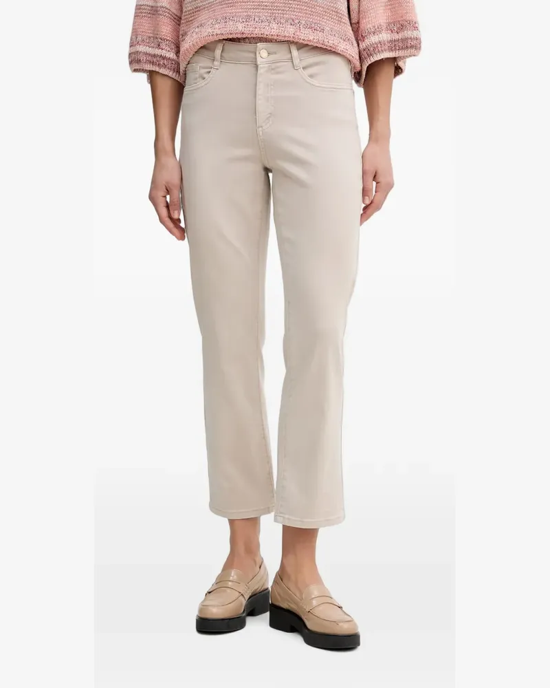 Joseph Ribkoff Straight-Leg-Jeans mit Logo - Nude Nude