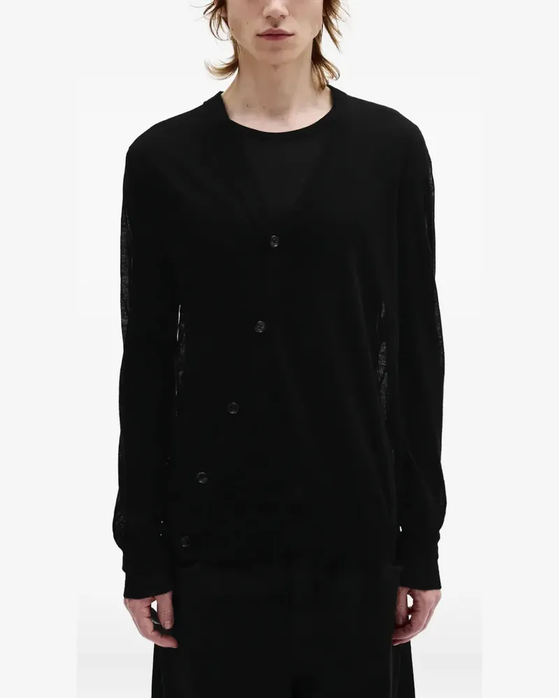 Ann Demeulemeester Klassischer Cardigan - Schwarz Schwarz