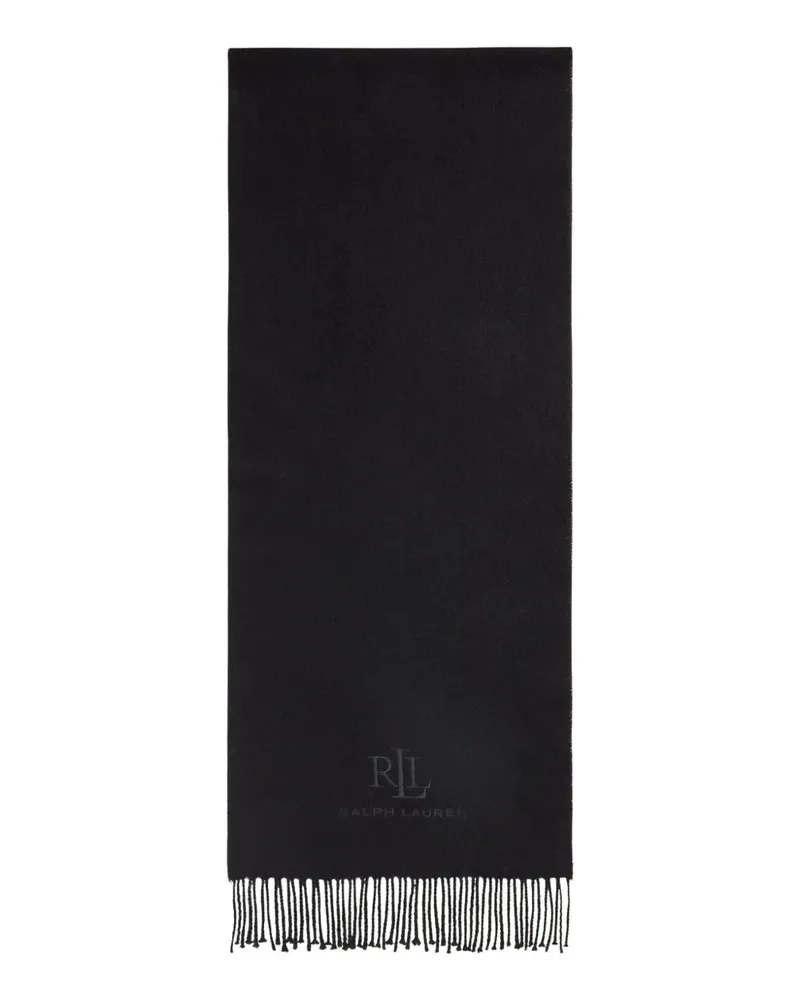 Ralph Lauren Schal mit Logo-Stickerei - Schwarz Schwarz