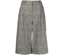 Hoch sitzende Culottes - Grau