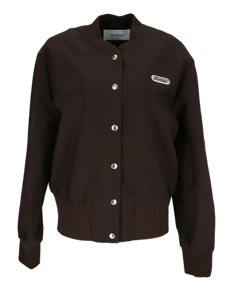 OFF-WHITE logo-detail jacket - Grün Grün