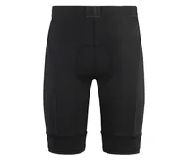 Shorts mit Logo-Applikation - Schwarz