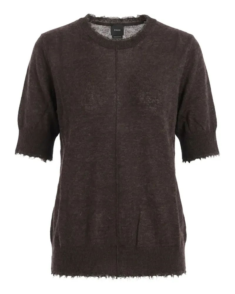 Pinko Kurzärmeliger Pullover - Braun Braun
