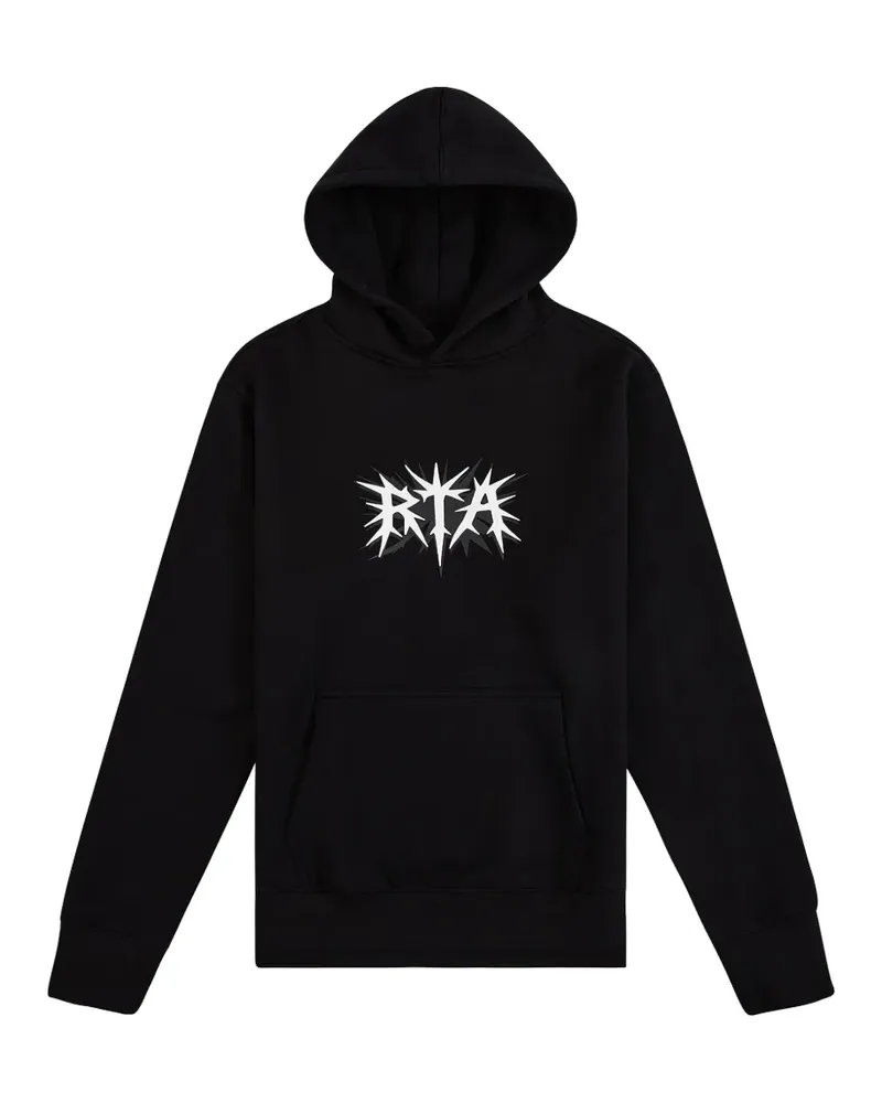 RTA Jordan logo-print hoodie - Schwarz Schwarz