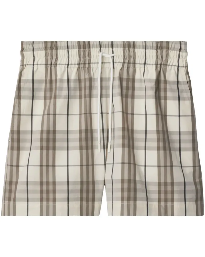 Burberry Shorts mit Check - Nude Nude