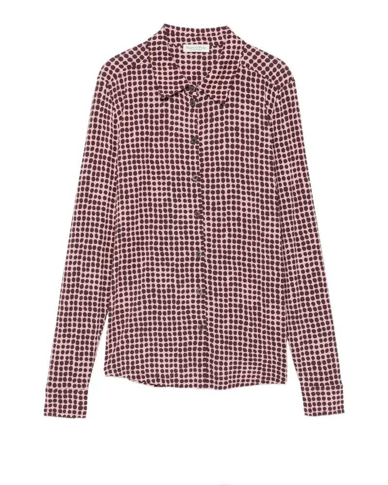 Marc O'Polo polka-dot long-sleeved shirt - Rosa Rosa