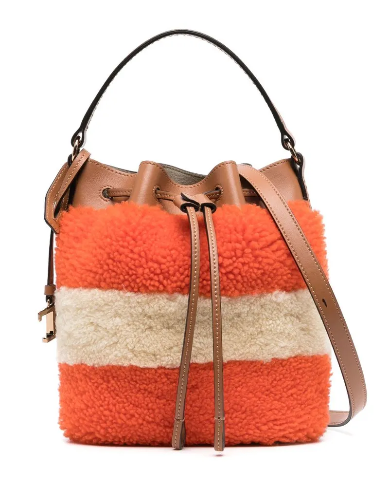 TOD'S Beuteltasche in Colour-Block-Optik - Orange Orange