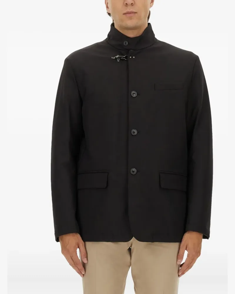 Fay flap-pocket buttoned jacket - Schwarz Schwarz