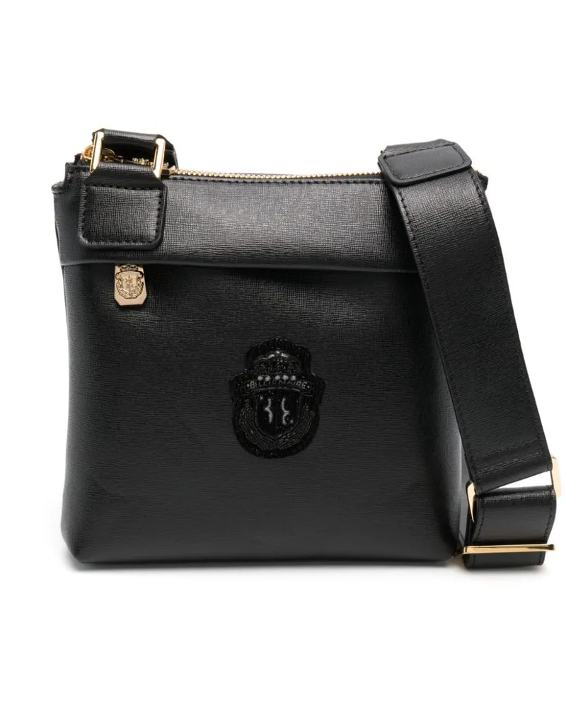 Billionaire Schultertasche mit Logo-Applikation - Schwarz Schwarz