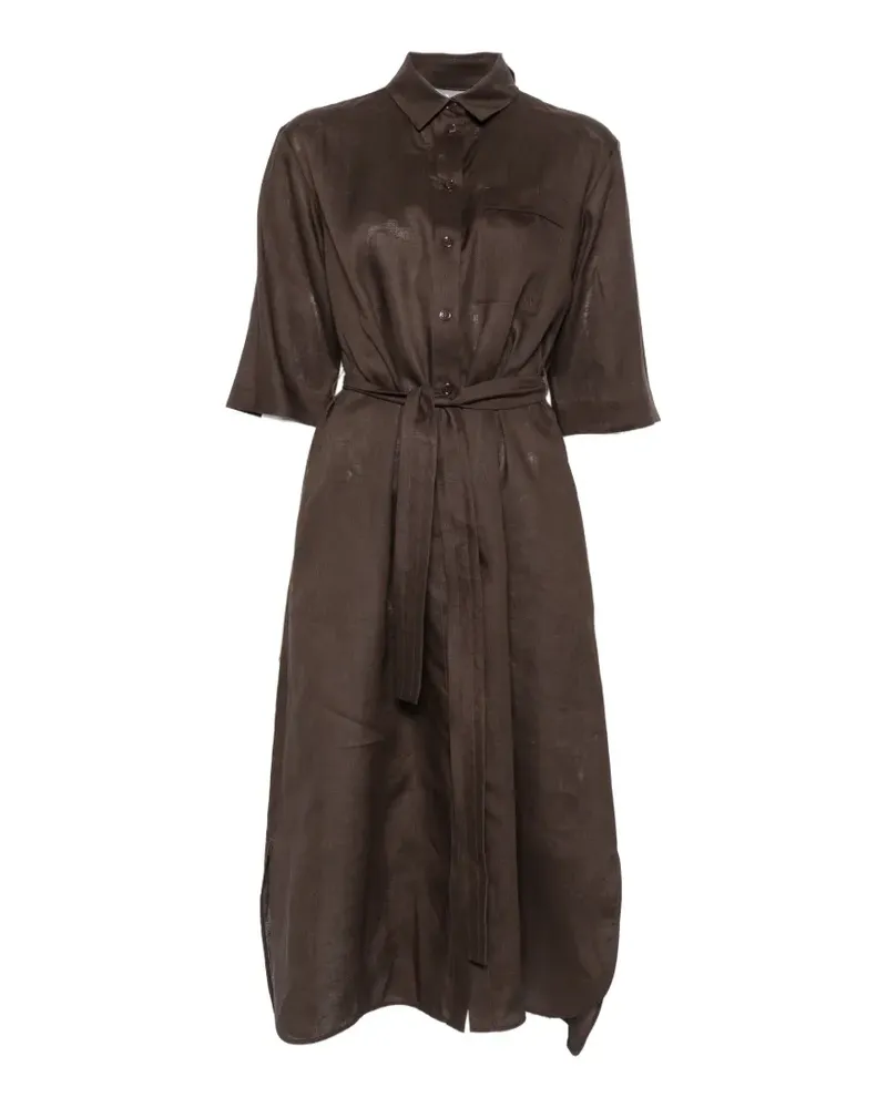 Max Mara belted midi dress - Braun Braun