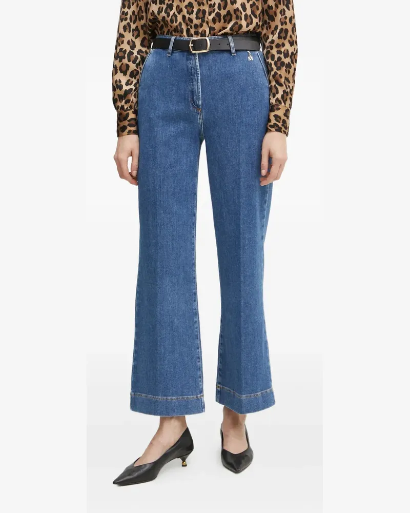 Guess Jeans mit Logo-Patch - Blau Blau