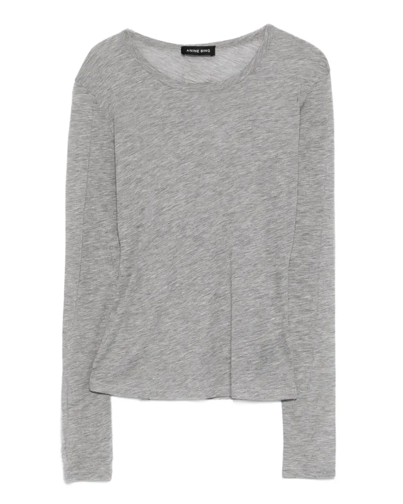 Anine Bing Sylvie long-sleeve T-shirt - Grau Grau